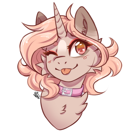 Bust, cel shaded (character @Mortyfini)