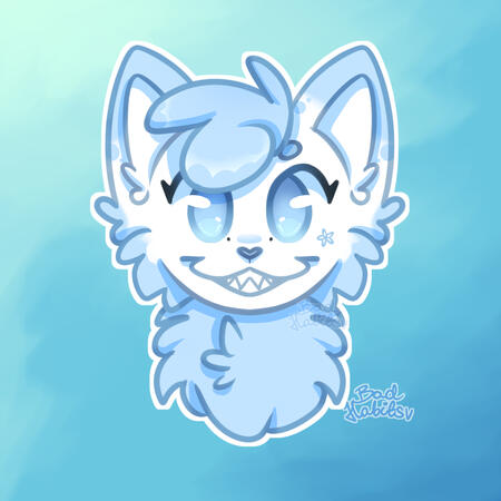 Chibi, bust (character @kotolaczek)